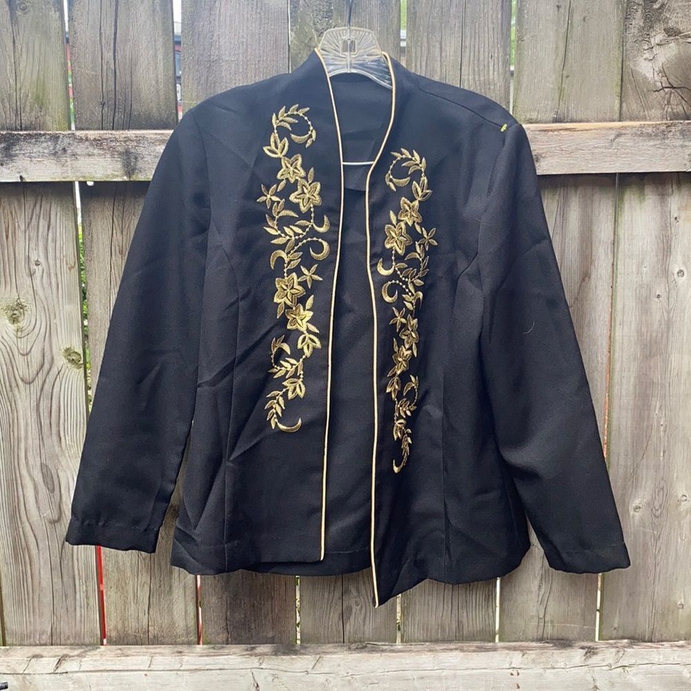 Gold embroidered jacket sz. S